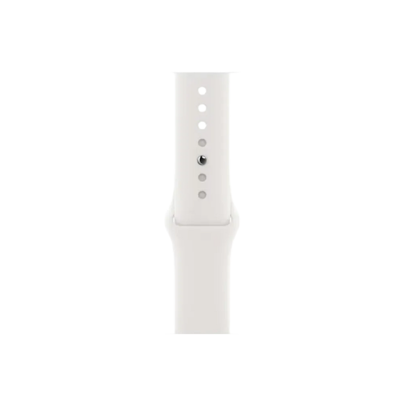 Bracelet blanc de l’Apple Watch Série 4 40mm. Service de réparation express chez iTelier Lyon : changement batterie, écran ou bouton défectueux garanti.