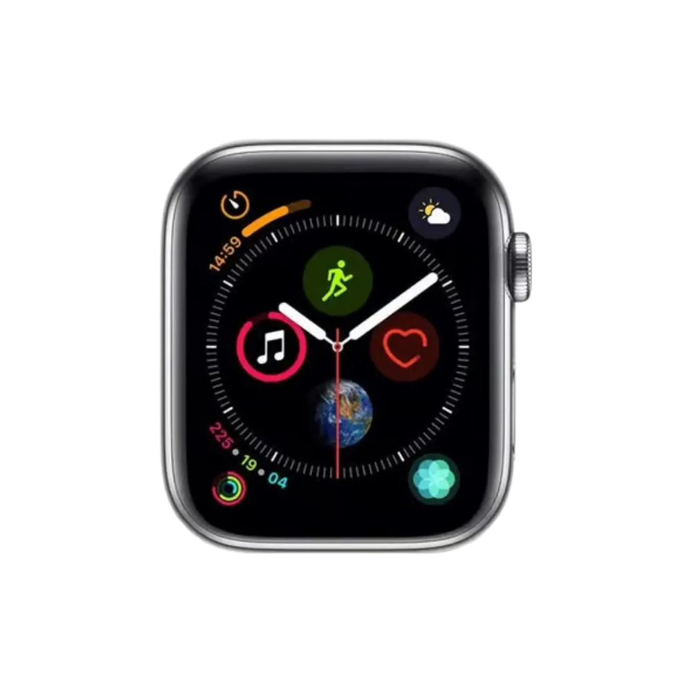 Écran actif Apple Watch Série 4 44mm avec complications. Réparation professionnelle à Lyon, Saint-Priest, Pierre-Bénite ou Grézieu-la-Varenne chez iTelier.