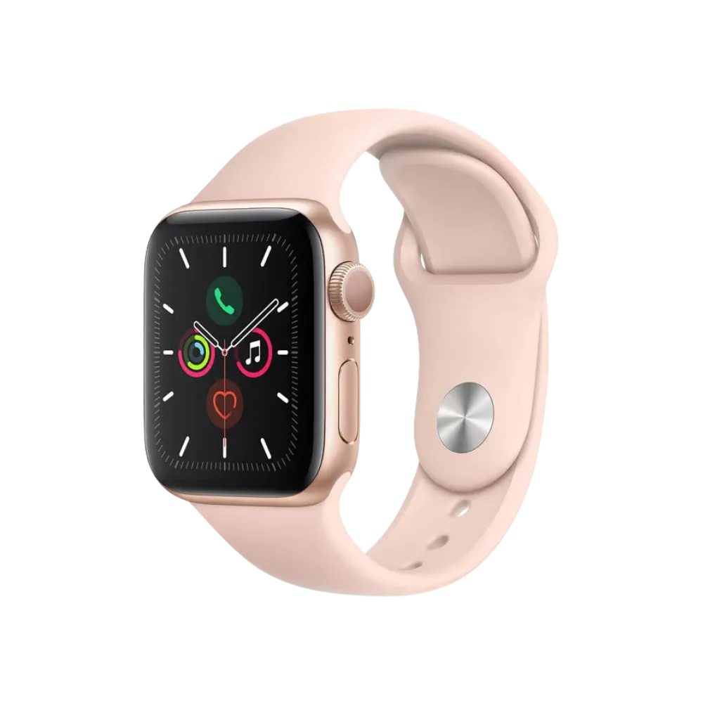 Apple Watch Série 5 40mm boîtier or rose. Réparation écran cassé, batterie usée, bouton défectueux ou cache arrière chez iTelier à Lyon, Tassin-la-Demi-Lune, Saint-Cyr-au-Mont-d'Or.