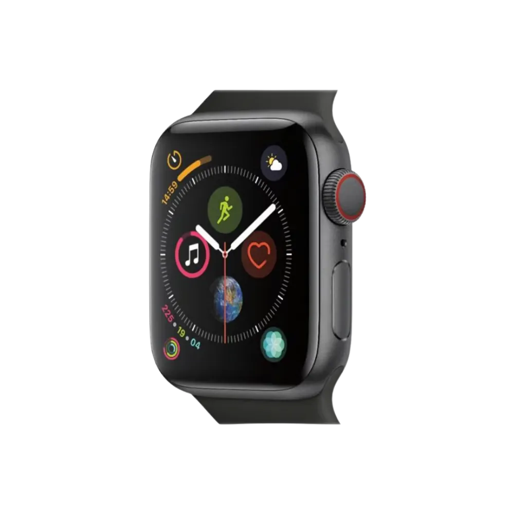 Vue latérale Apple Watch Série 5 44mm. Réparation bouton, batterie, écran ou cache arrière chez iTelier à Meyzieu, Champagne-au-Mont-d'Or, Pierre-Bénite, Givors.