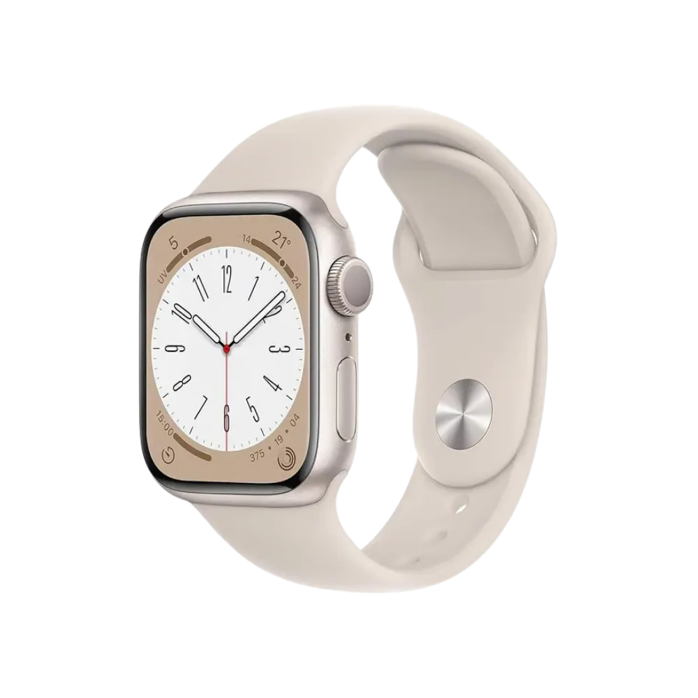 Apple Watch Série 8 41mm avec boîtier acier. Réparation écran, batterie, boutons et cache arrière chez iTelier à Lyon, Oullins, Bron, Champagne-au-Mont-d’Or – garantie 12 mois.
