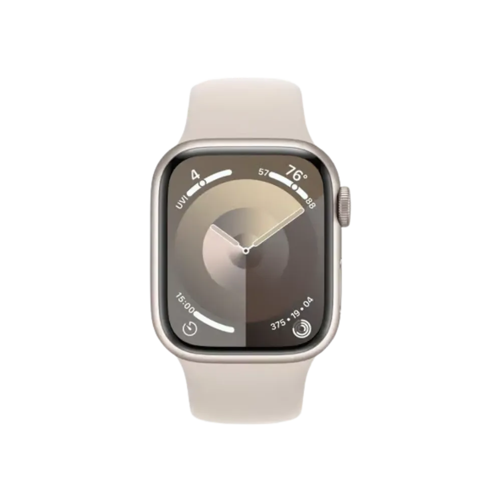 Affichage Apple Watch Série 9 41mm beige. Réparation rapide écran ou batterie chez iTelier Lyon, Sathonay-Village, Sainte-Foy-lès-Lyon, Pierre-Bénite – devis gratuit.
