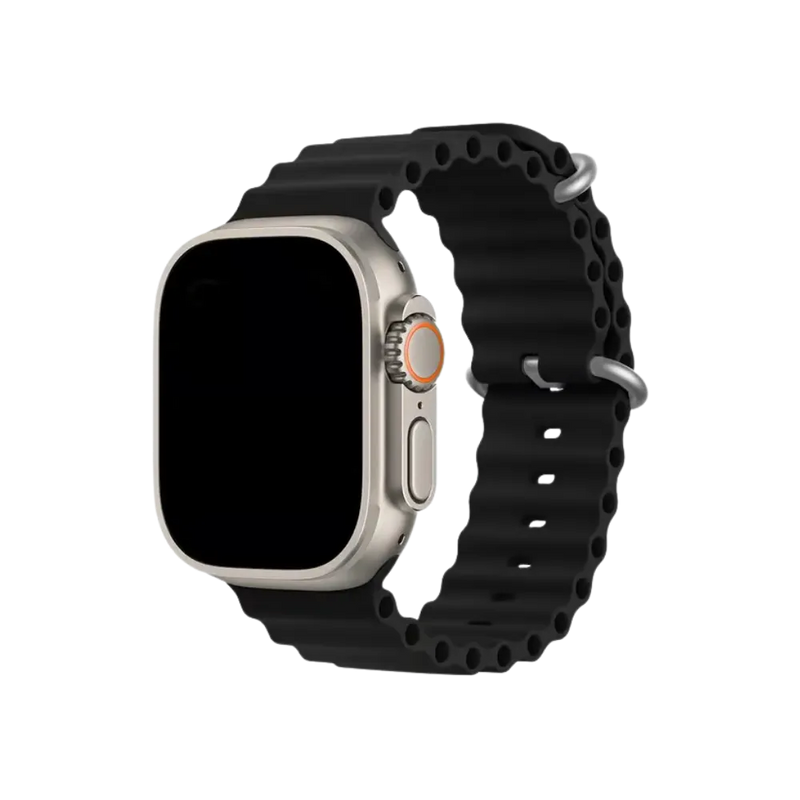 Apple Watch Ultra 2 profil droit cadran éteint. Réparation complète avec garantie iTelier à Lyon, Caluire-et-Cuire, Bron ou Francheville.
