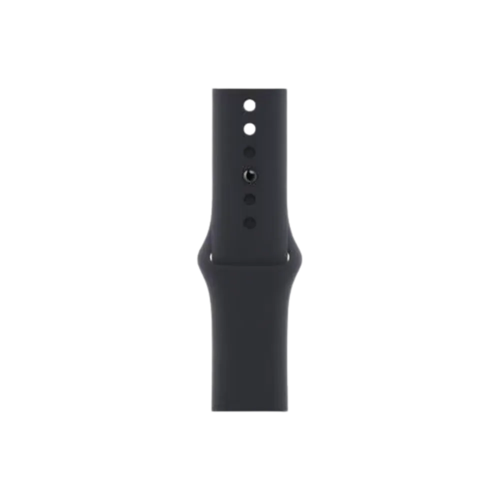 Bracelet noir Apple Watch Série 10 46mm. Accessoire associé aux réparations iTelier Lyon – compatible remplacement en boutique ou envoi postal à Genas ou Saint-Fons.