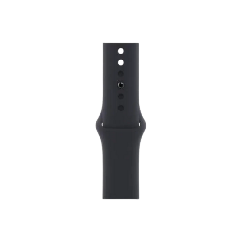 Bracelet noir Apple Watch Série 10 46mm. Accessoire associé aux réparations iTelier Lyon – compatible remplacement en boutique ou envoi postal à Genas ou Saint-Fons.