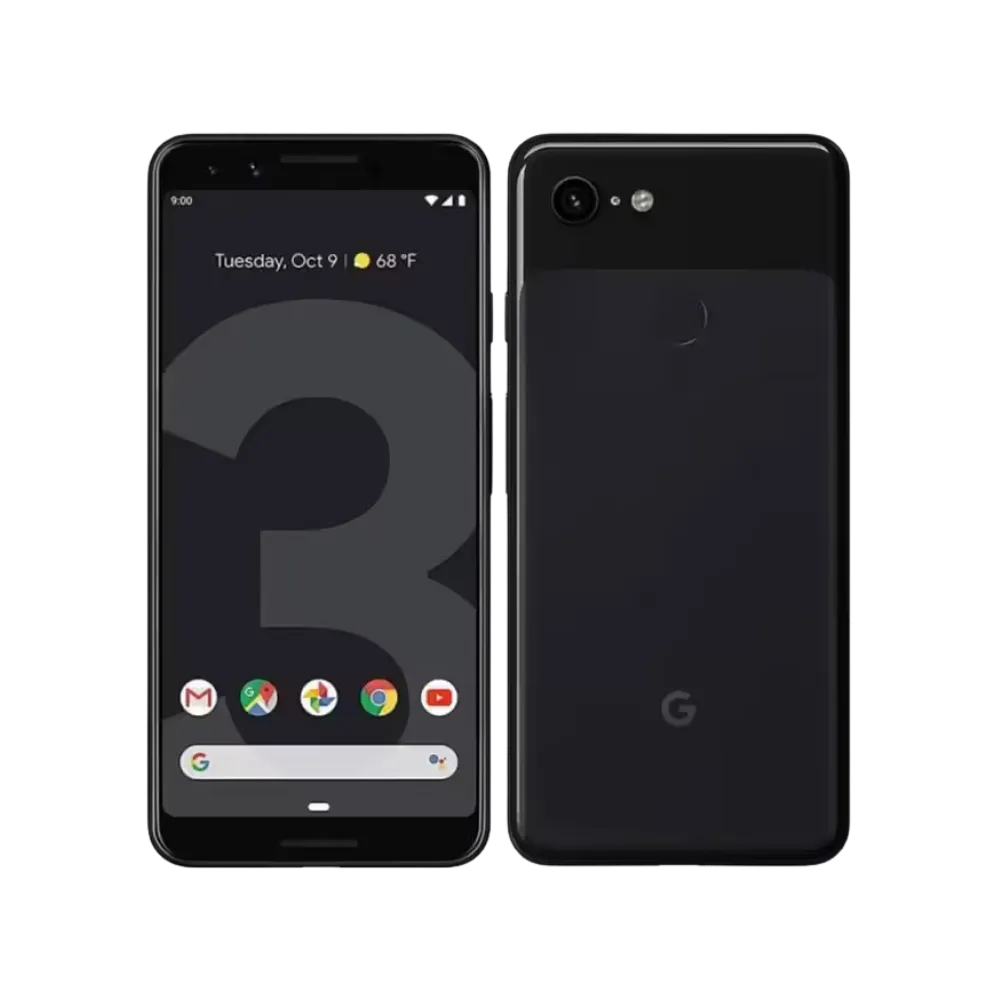Pixel 3 affiché en angle 3/4. Réparation écran fissuré, port de charge, châssis ou batterie gonflée chez iTelier Lyon. Centre de réparation agréé et sécurisé.