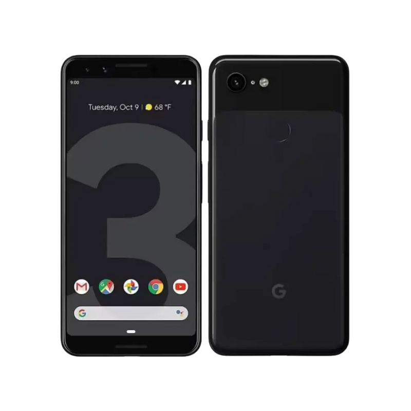 Pixel 3 affiché en angle 3/4. Réparation écran fissuré, port de charge, châssis ou batterie gonflée chez iTelier Lyon. Centre de réparation agréé et sécurisé.