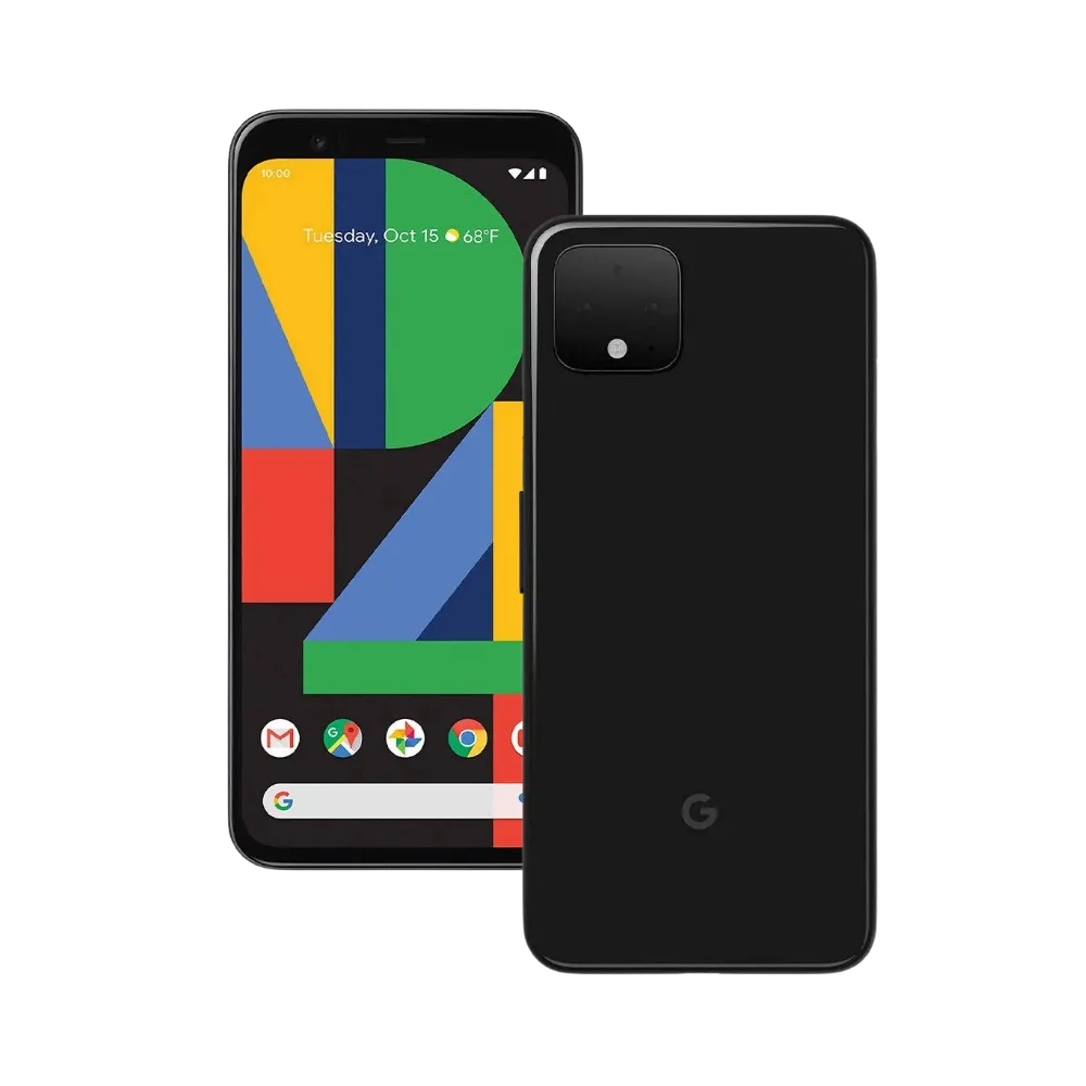 Double vue du Pixel 4 affiché face à face dans une fiche produit. Réparation écran cassé, batterie ou caméra chez iTelier Lyon. Intervention rapide, fiable, garantie 12 mois.