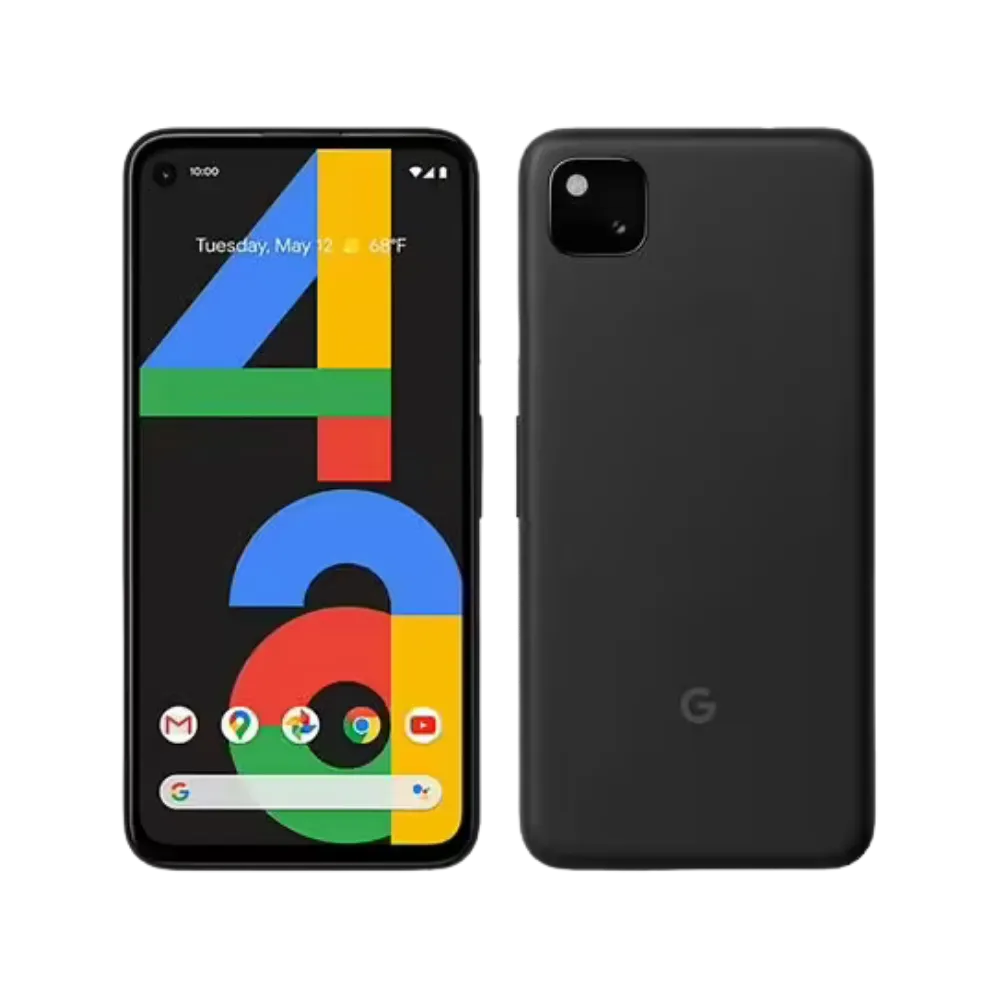 Double vue du Pixel 4a 4G dans une fiche produit. Réparation complète : écran, batterie, appareil photo ou coque. iTelier Lyon assure un service sécurisé et garanti.
