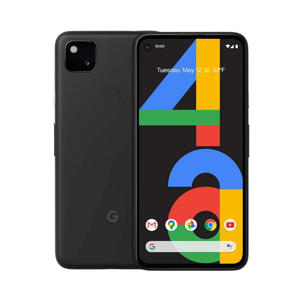 Vue de face et dos du Google Pixel 4a 4G. Réparation rapide chez iTelier Lyon : écran fissuré, batterie à remplacer, coque ou caméra abîmée. Service pro, pièces garanties 12 mois.