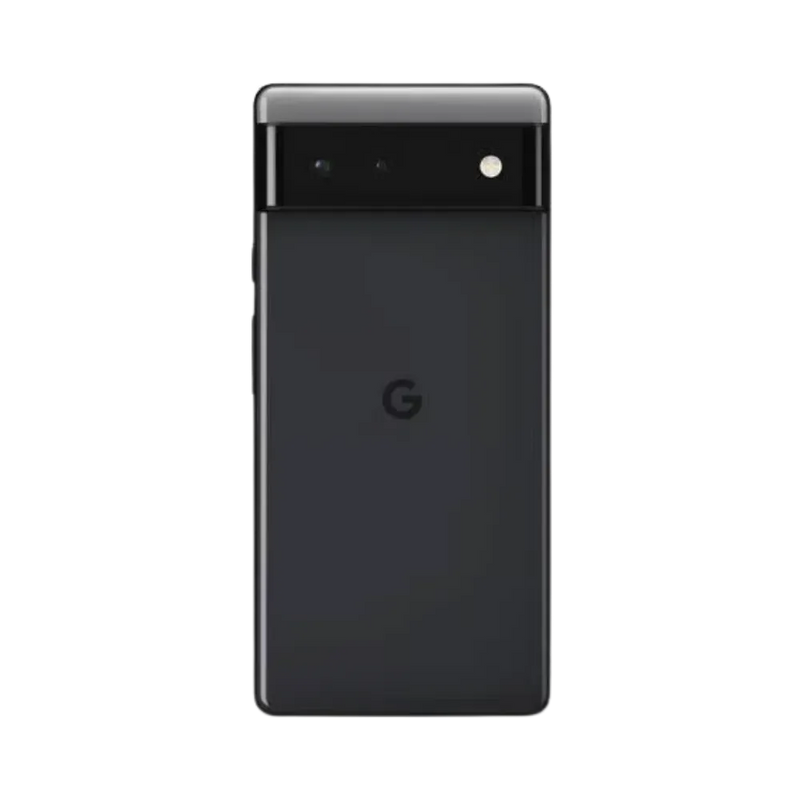 Vue arrière du Pixel 6a avec capteur photo horizontal. Réparation caméra, vitre arrière ou micro chez iTelier à Lyon. Garantie un an sur toutes les réparations.