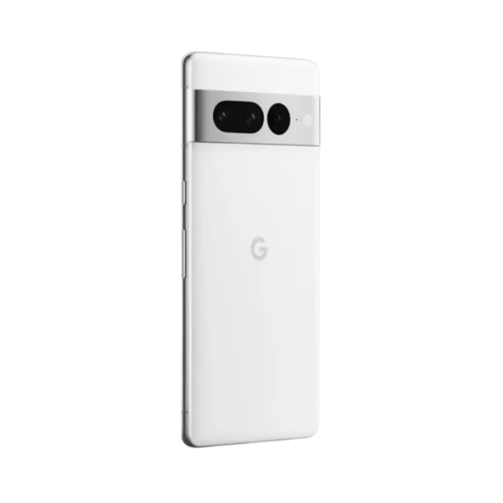 Profil incurvé du Pixel 7 Pro avec bordures fines. Réparation écran, batterie, châssis ou connecteur de charge chez iTelier Lyon. Prise en charge rapide et efficace.