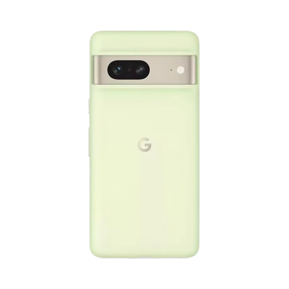 Arrière du Pixel 7 avec bloc photo horizontal. Réparation caméra défectueuse, coque ou micro endommagé. iTelier Lyon : centre de réparation agréé toutes pannes.