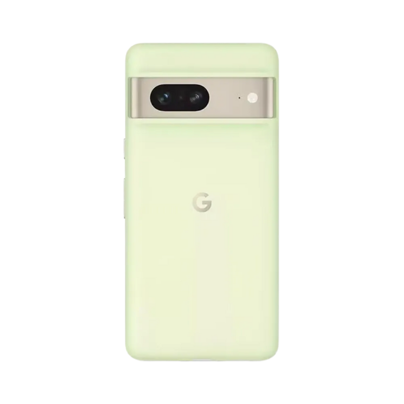 Arrière du Pixel 7 avec bloc photo horizontal. Réparation caméra défectueuse, coque ou micro endommagé. iTelier Lyon : centre de réparation agréé toutes pannes.