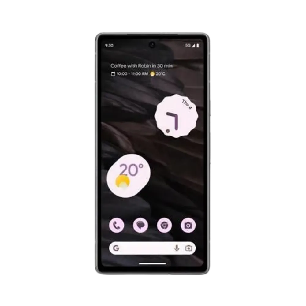 Écran du Google Pixel 7a avec interface Android visible. Réparation dalle OLED, écran noir ou tactile défectueux chez iTelier Lyon. Service express et sécurisé.