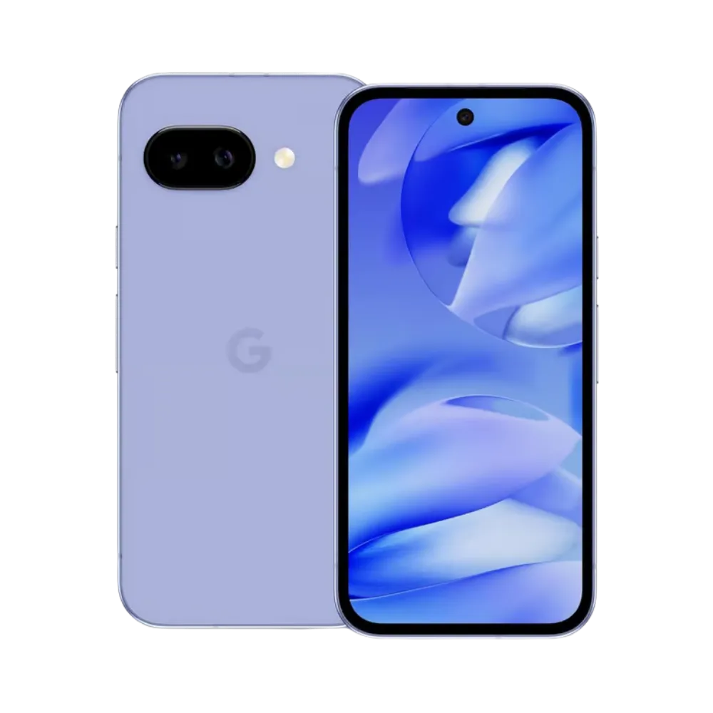 Vue du Pixel 9a bleu clair de face et dos, idéal pour les réparations chez iTelier Lyon. Changement d’écran ou batterie avec garantie 1 an. Envoi depuis Bron, Villeurbanne, Dijon, Toulouse ou Lyon 3.