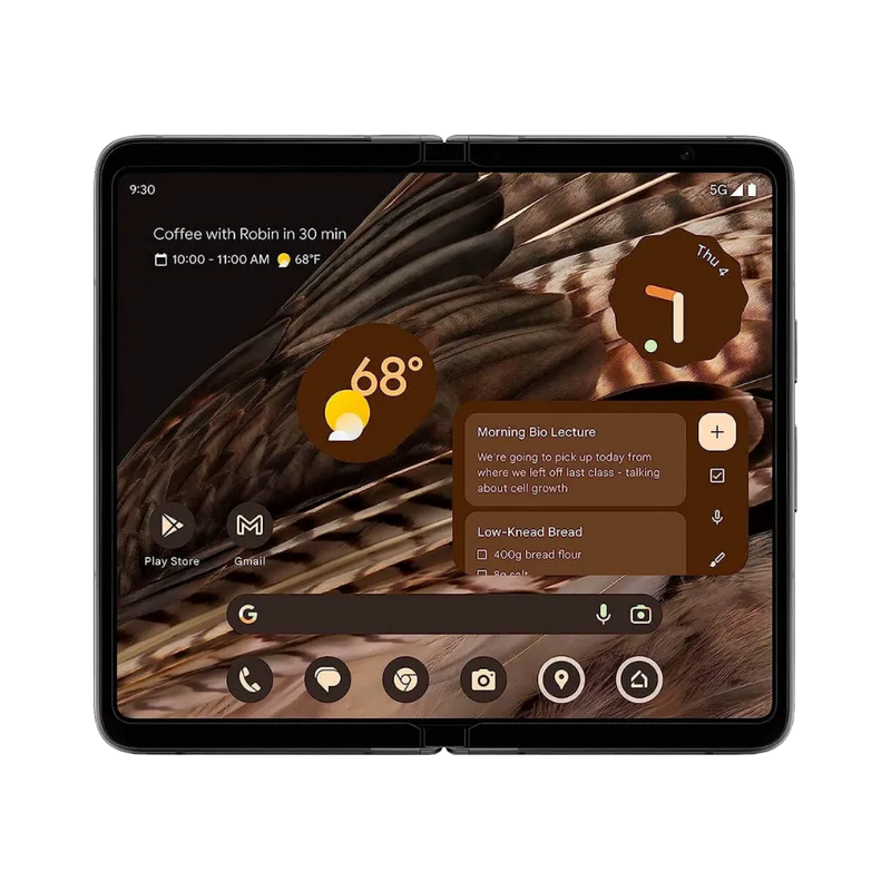 Grand écran déplié du Google Pixel Fold, parfait pour mise en avant des réparations d’écran chez iTelier Lyon. Diagnostic gratuit, intervention express depuis Oullins, Montélimar, Montpellier, Dijon et toute la région Auvergne-Rhône-Alpes.