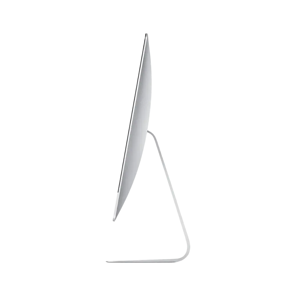 Profil latéral de l’iMac Retina 4K 2017 A1418. Réparation écran, stockage ou composants internes à Lyon chez iTelier. Service professionnel avec garantie et expertise Apple.