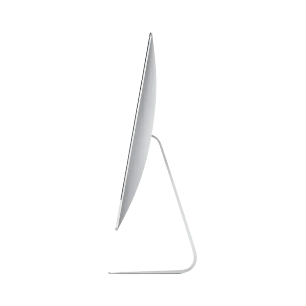 Profil fin de l’iMac 21.5" 4K 2019. Réparation iMac à Lyon : SSD, écran, alimentation ou carte mère. iTelier assure un service rapide et fiable.