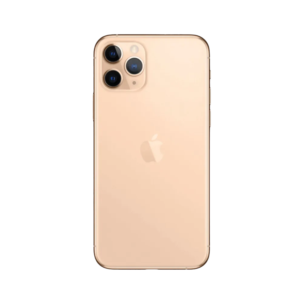 Dos de l’iPhone 11 Pro or avec triple caméra. Réparation module photo ou coque arrière chez iTelier à Lyon. Service rapide.