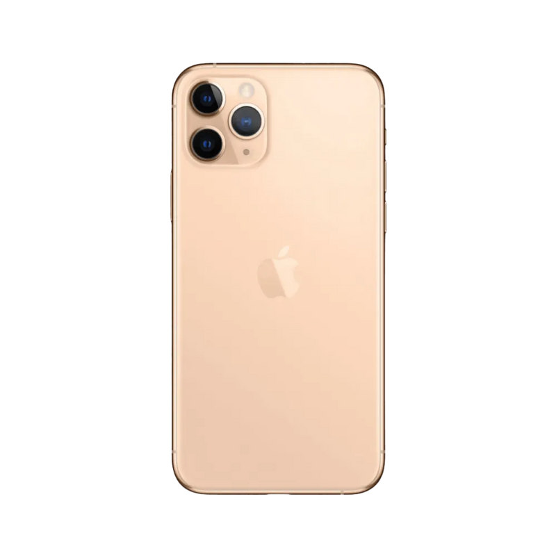 Dos de l’iPhone 11 Pro or avec triple caméra. Réparation module photo ou coque arrière chez iTelier à Lyon. Service rapide.