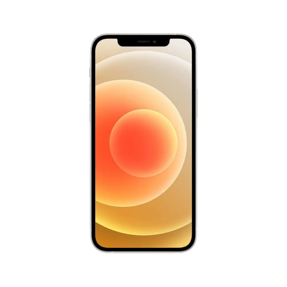 Écran OLED Super Retina de l’iPhone 12 blanc. Réparation vitre cassée ou dalle endommagée rapide chez iTelier à Lyon. Pièces garanties.