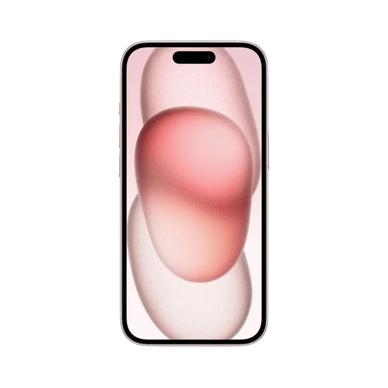 Écran avant de l’iPhone 15 rose. Remplacement OLED ou vitre cassée disponible à Lyon, Villeurbanne ou Rillieux-la-Pape avec diagnostic gratuit.