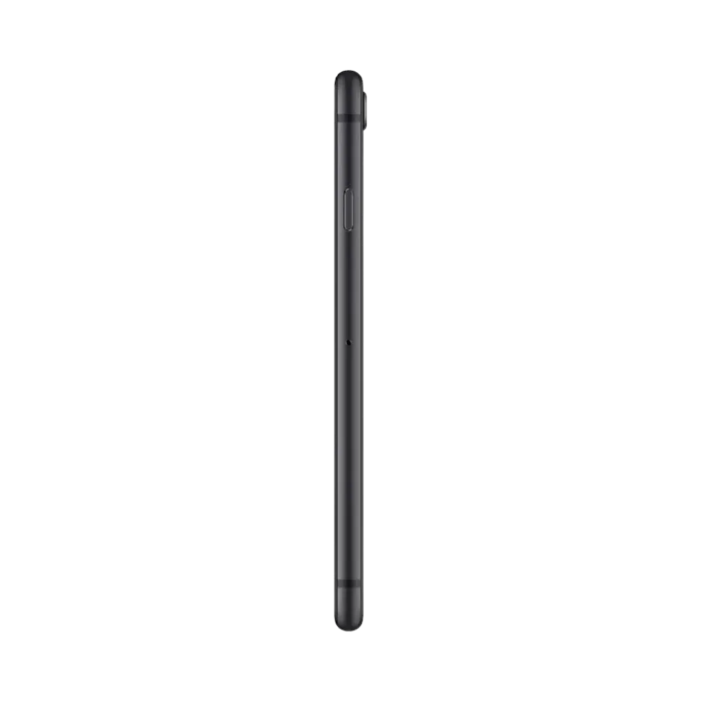 Profil fin de l’iPhone 8 noir. Réparation de bouton latéral, écran ou batterie à Lyon chez iTelier. Service rapide et pièces garanties.