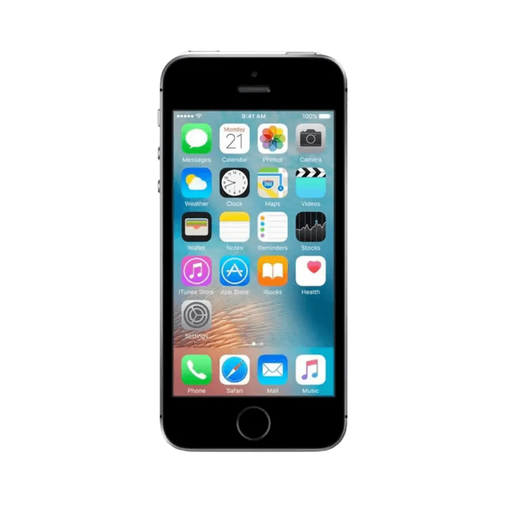iPhone SE 2016 écran allumé, vue frontale. Réparation écran iTelier Lyon, prise en charge express ou envoi sécurisé depuis toute la France.