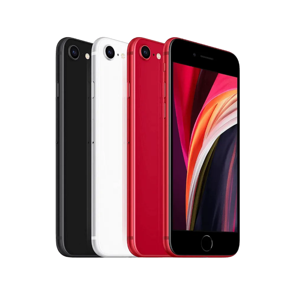 iPhone SE 2020 en trois coloris : noir, rouge et blanc. Réparations toutes couleurs chez iTelier Lyon. Devis en ligne ou dépôt en boutique.