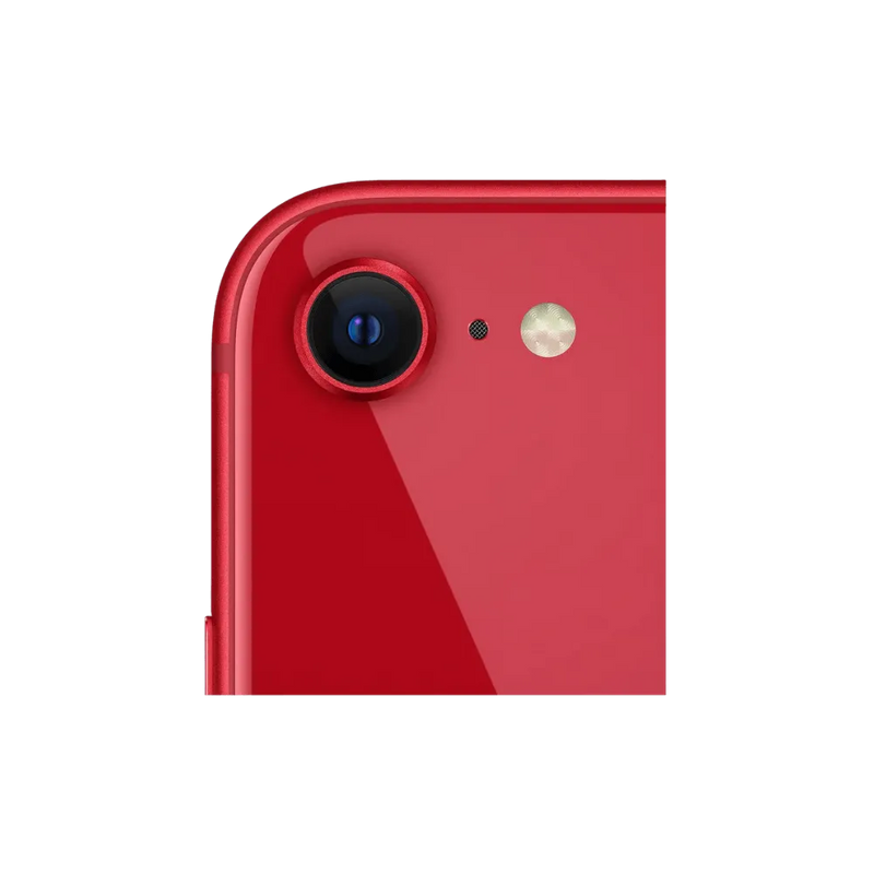 Zoom sur l'appareil photo arrière de l’iPhone SE 2022. Remplacement écran, batterie, caméra. Réparations garanties par iTelier Lyon.