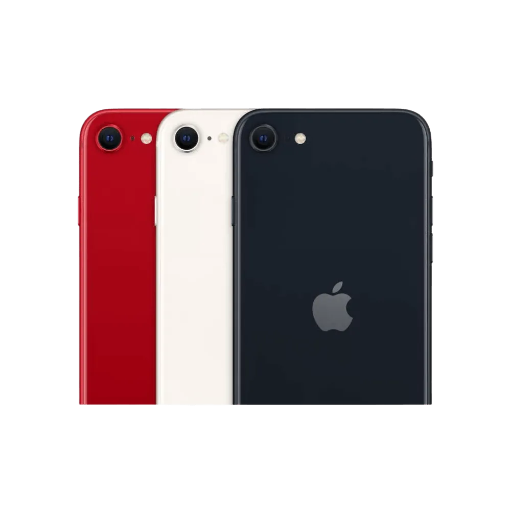 iPhone SE 2022 noir vue arrière. Réparation iTelier Lyon : écran cassé ou batterie faible ? Service rapide, fiable et garanti 1 an.