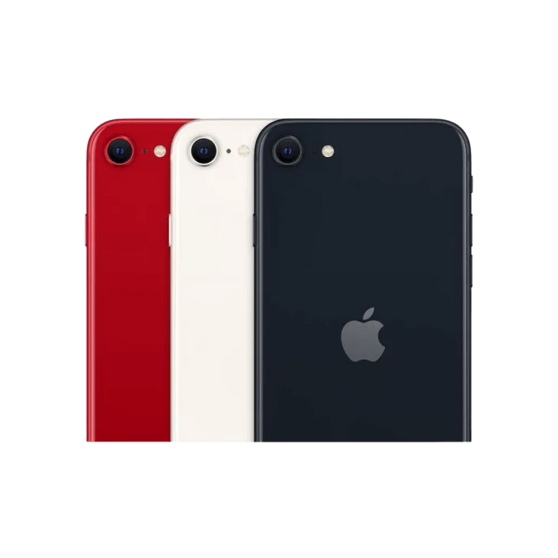 iPhone SE 2022 noir vue arrière. Réparation iTelier Lyon : écran cassé ou batterie faible ? Service rapide, fiable et garanti 1 an.