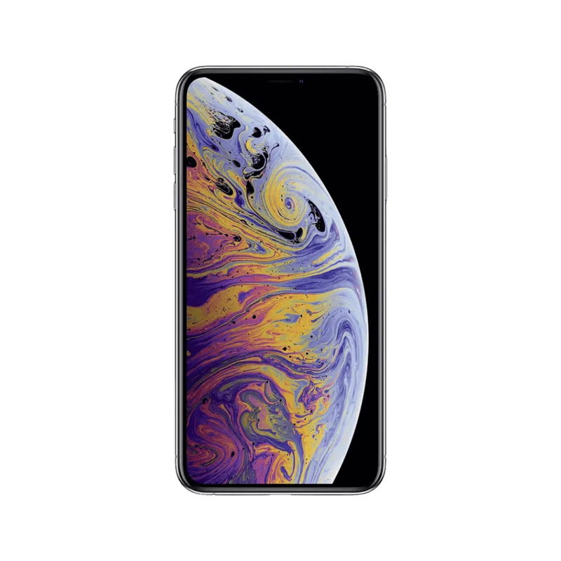 Vue avant de l’iPhone XS Max avec écran OLED 6,5". Remplacement rapide chez iTelier à Lyon. Diagnostic gratuit et garantie pièces.