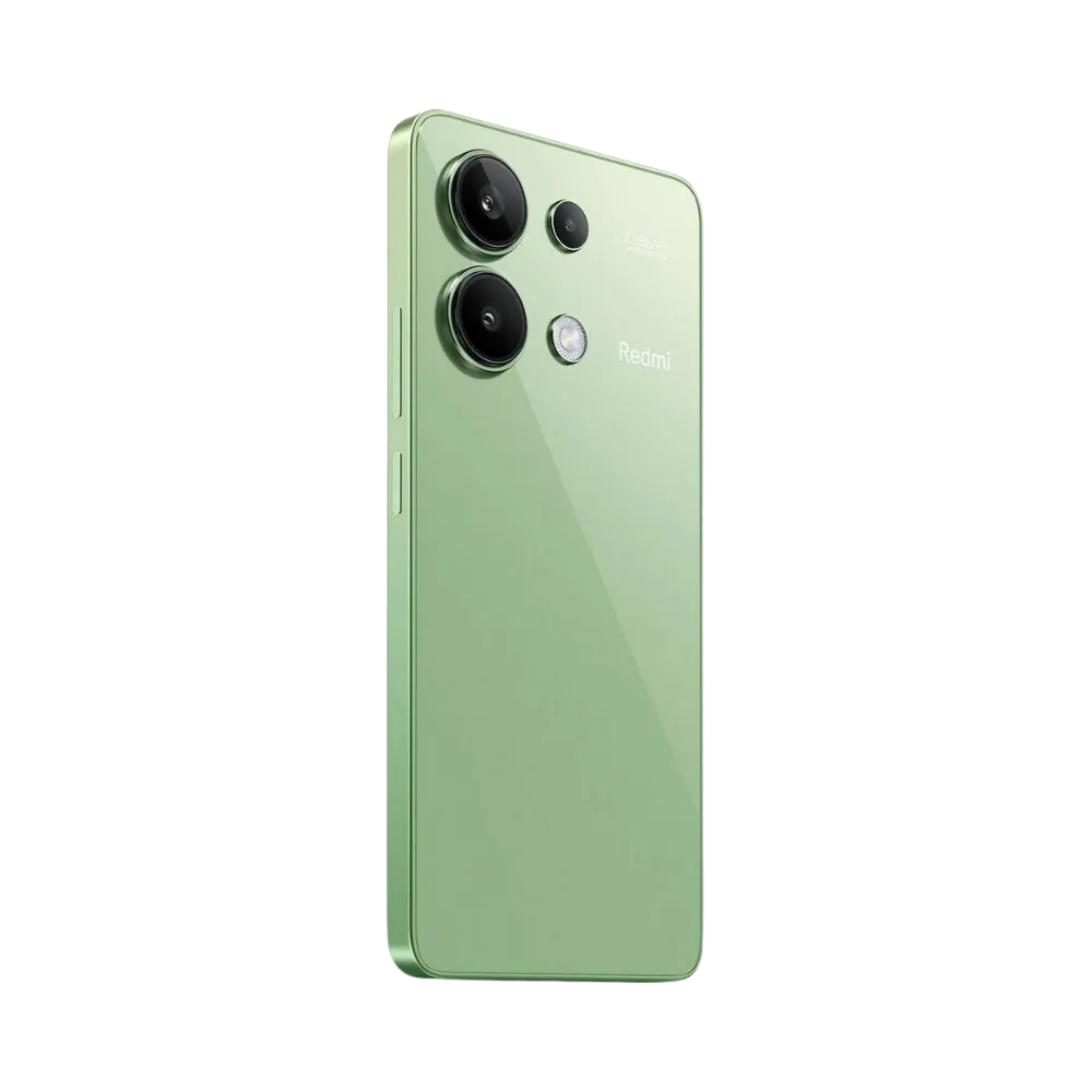 Vue arrière alternative du Redmi Note 13 4G vert — remplacement vitre arrière cassée, réparation caméra et changement batterie par iTelier Lyon, devis gratuit, service rapide garanti en boutique Lyon 6 et par envoi sécurisé France.