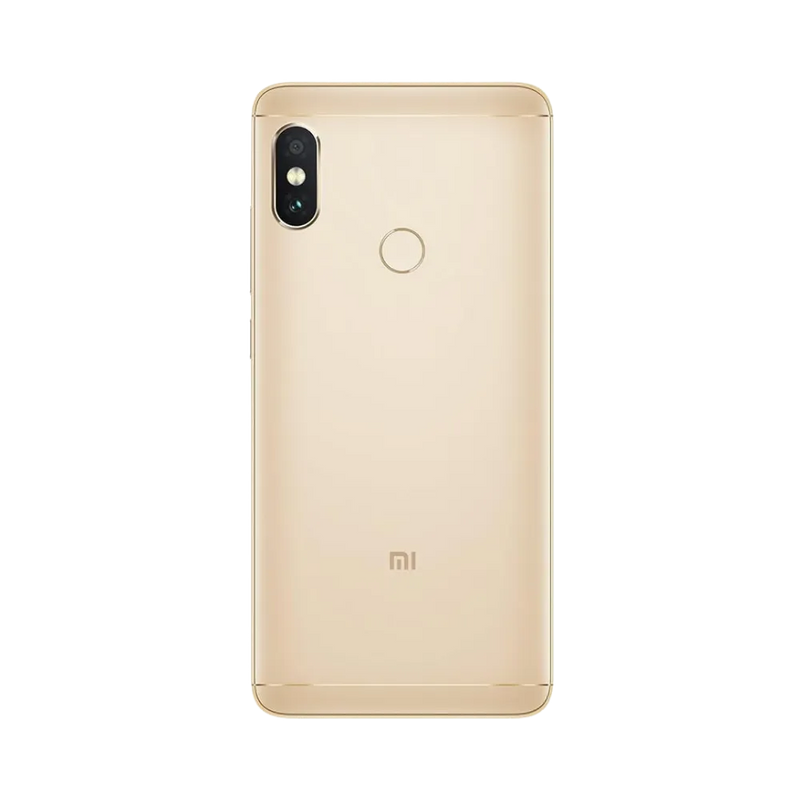 Dos du Redmi Note 5 or avec bloc photo vertical et capteur d’empreintes — réparation appareil photo et vitre arrière chez iTelier Lyon, techniciens experts, diagnostic offert et pièces garanties 1 an.