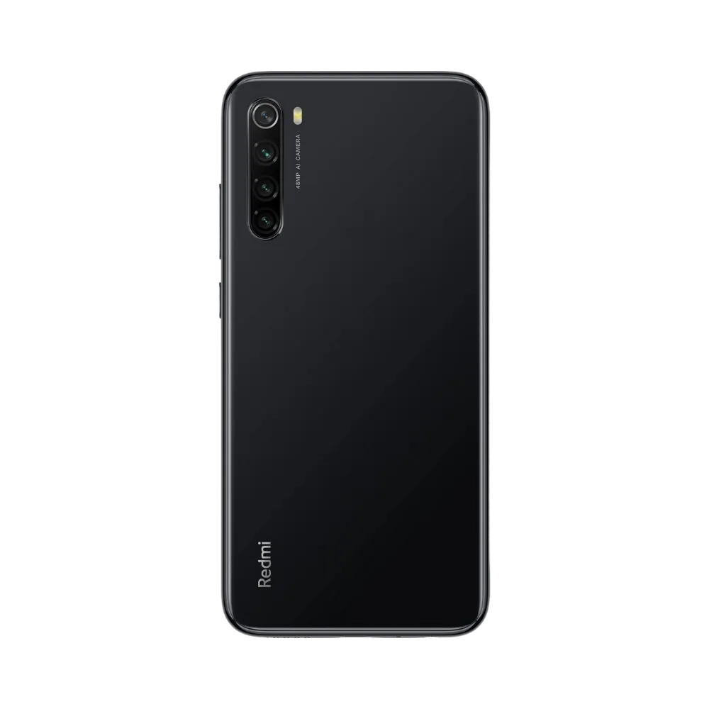 Dos du Redmi Note 8 2021 avec bloc photo vertical — réparation appareil photo et vitre arrière chez iTelier Lyon, techniciens experts, diagnostic offert et pièces garanties 1 an.