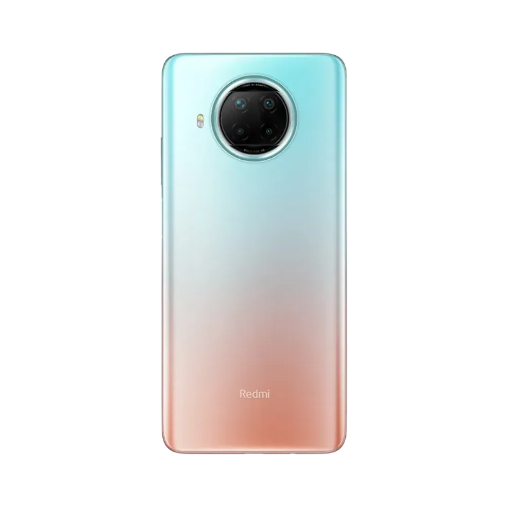 Dos du Redmi Note 9 Pro 5G avec bloc photo circulaire — réparation appareil photo et vitre arrière par iTelier Lyon, techniciens experts, diagnostic offert et pièces d’origine garanties 1 an.