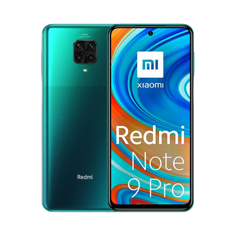 Redmi Note 9 Pro en vue avant — réparation écran et vitre avant par iTelier Lyon, diagnostic gratuit, pièces originales garanties 1 an, réparation express locale ou envoi national.