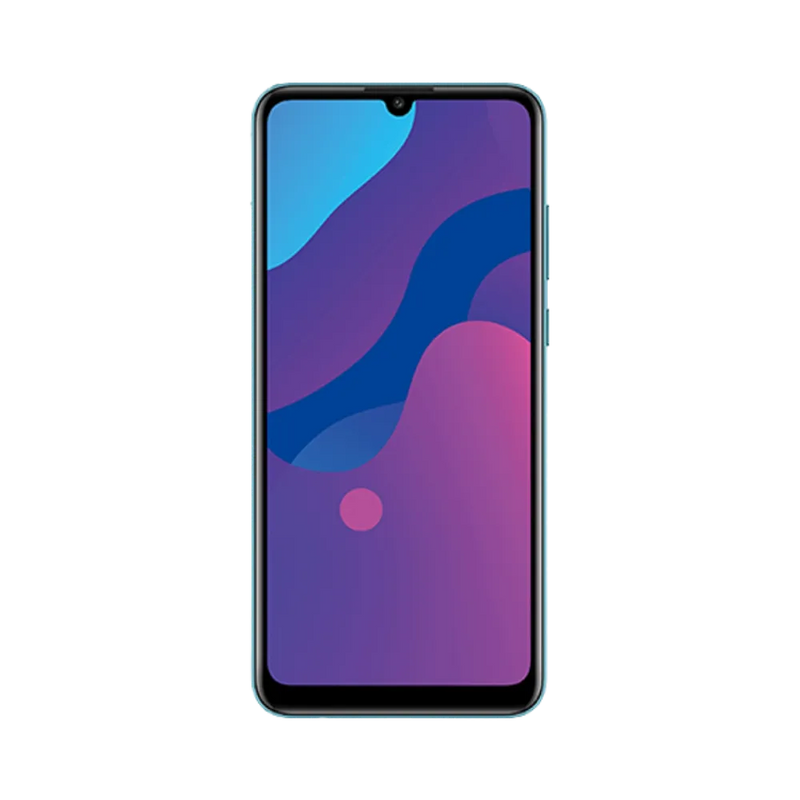 Honor 9A vert en position verticale, écran lumineux avec fond violet et rose et encoche en haut, idéal pour illustrer réparation écran original et diagnostic gratuit chez iTelier Lyon.