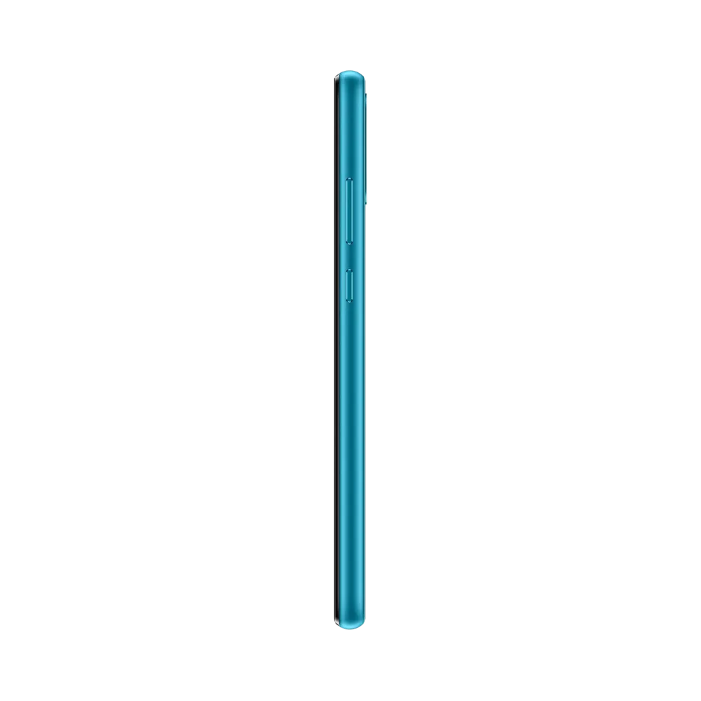 Honor 9A vert vu de profil en position verticale, finesse et boutons latéraux visibles, parfait pour représentations réparations boutons latéraux et port de charge par iTelier Lyon.