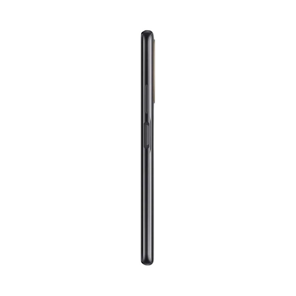Huawei P Smart 2021 présenté de profil noir, finesse du châssis et boutons latéraux visibles. Image optimisée iTelier Lyon pour réparation boutons, connecteur et diagnostic gratuit.