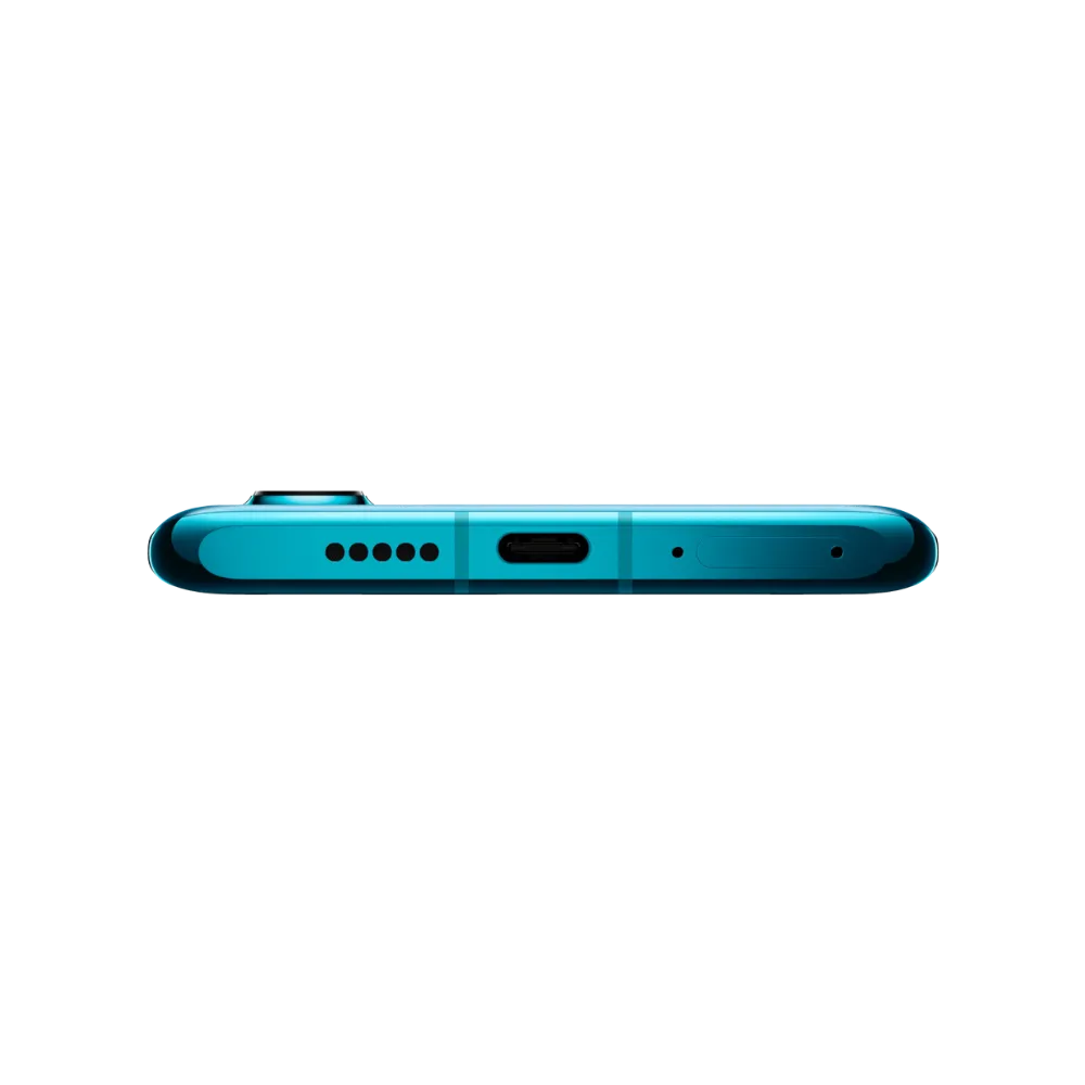 Huawei P30 Pro montré en vue inférieure, port USB-C, haut-parleur et tiroir SIM bien visibles. Photo optimisée iTelier Lyon pour réparation connecteur de charge, audio et diagnostic gratuit.