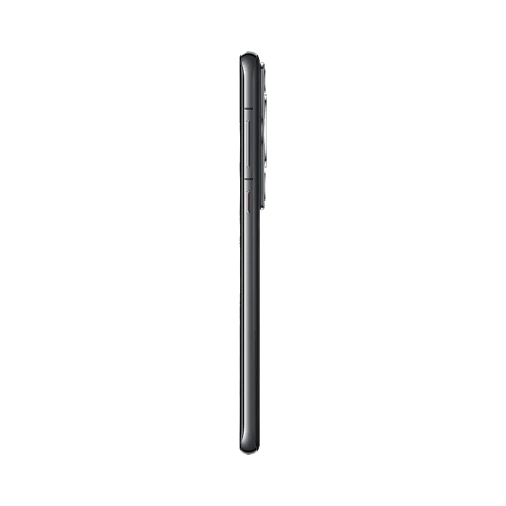 Huawei P60 Pro présenté de profil noir, finesse du châssis et boutons latéraux visibles. Image optimisée iTelier Lyon pour réparation boutons, connecteur et diagnostic gratuit.