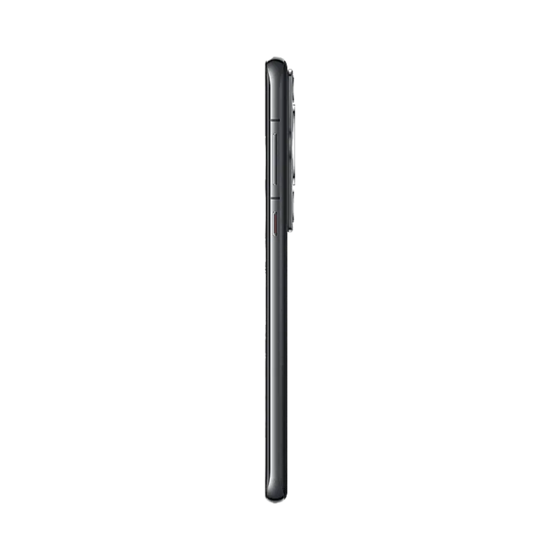 Huawei P60 Pro présenté de profil noir, finesse du châssis et boutons latéraux visibles. Image optimisée iTelier Lyon pour réparation boutons, connecteur et diagnostic gratuit.