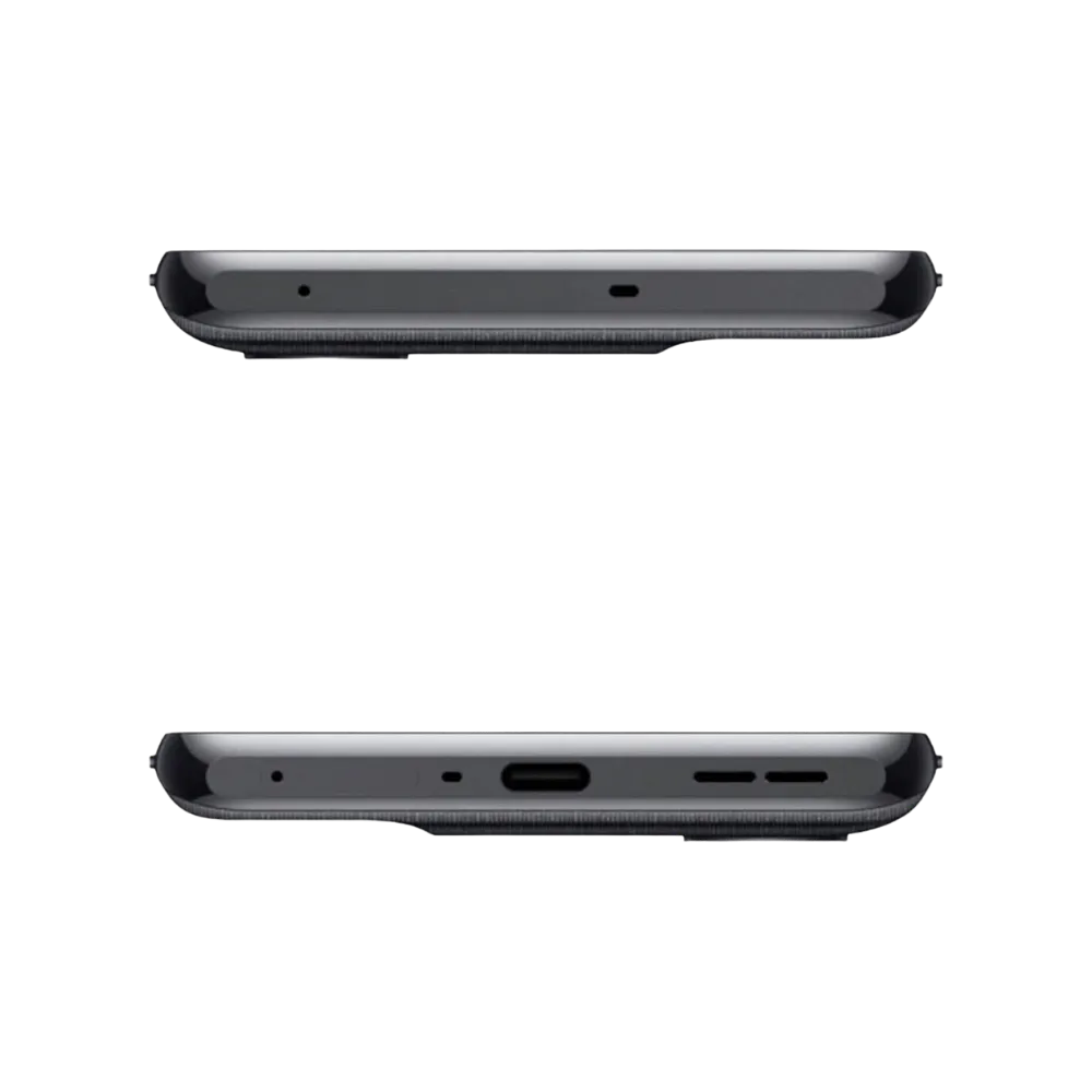Réparation OnePlus 10T iTelier Lyon – smartphone présenté en vue du dessus et du dessous, connecteur USB-C, micro et haut-parleur visibles, optimisé pour réparation connecteur de charge, haut-parleur et diagnostic complet.