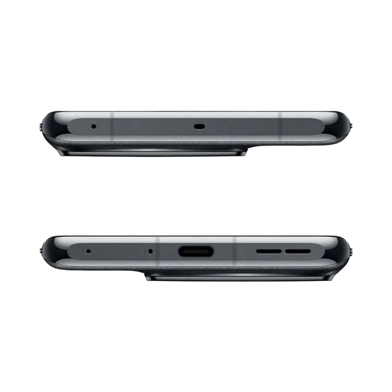 Réparation OnePlus 11 iTelier Lyon – smartphone présenté en vue du dessus et du dessous, connecteur USB-C, haut-parleur et micro visibles, optimisé pour réparation connecteur de charge, haut-parleur et diagnostic complet.