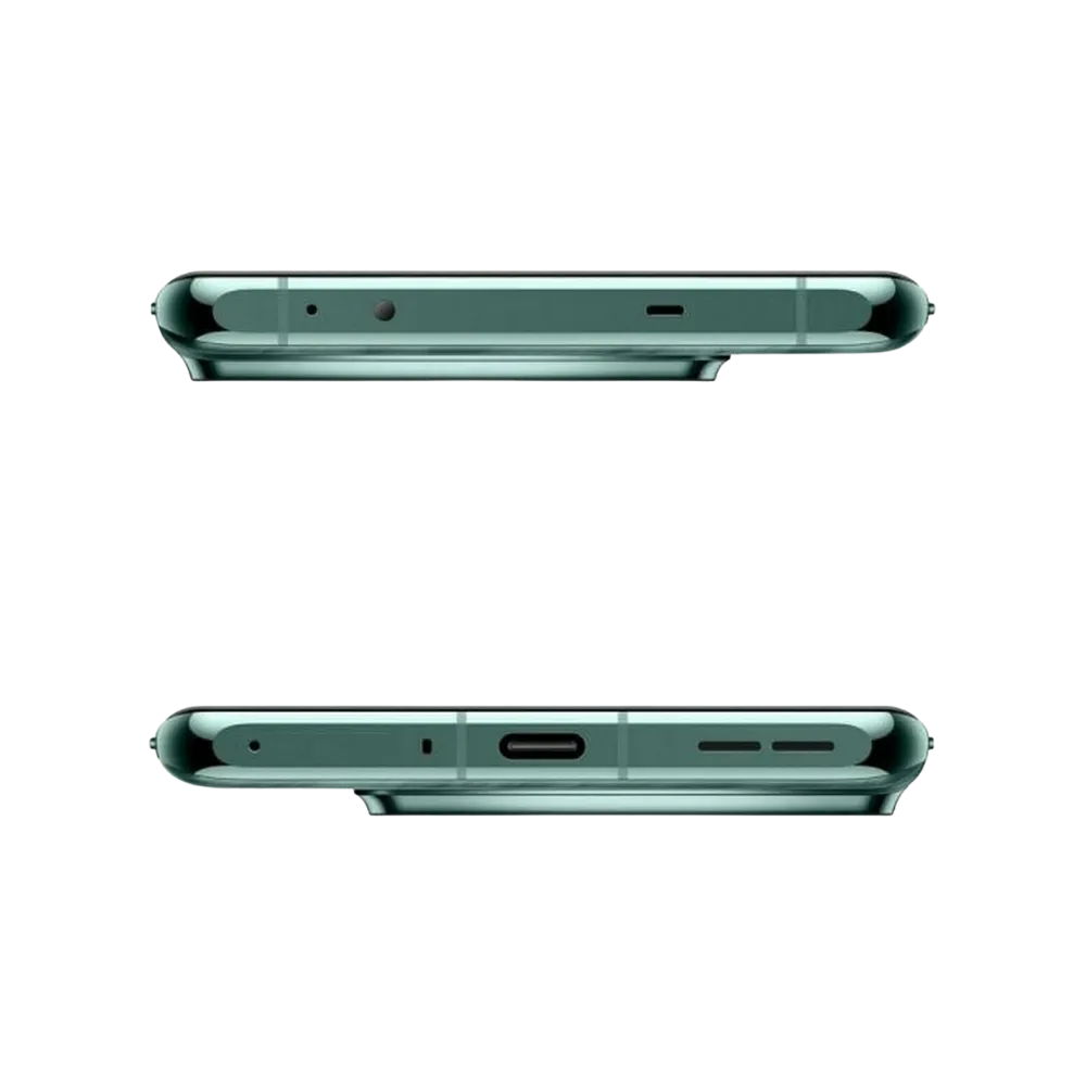 Réparation OnePlus 12 iTelier Lyon – smartphone présenté en vue du dessus et du dessous, connecteur USB-C, haut-parleur et micro visibles, optimisé pour réparation connecteur de charge, haut-parleur et diagnostic complet.