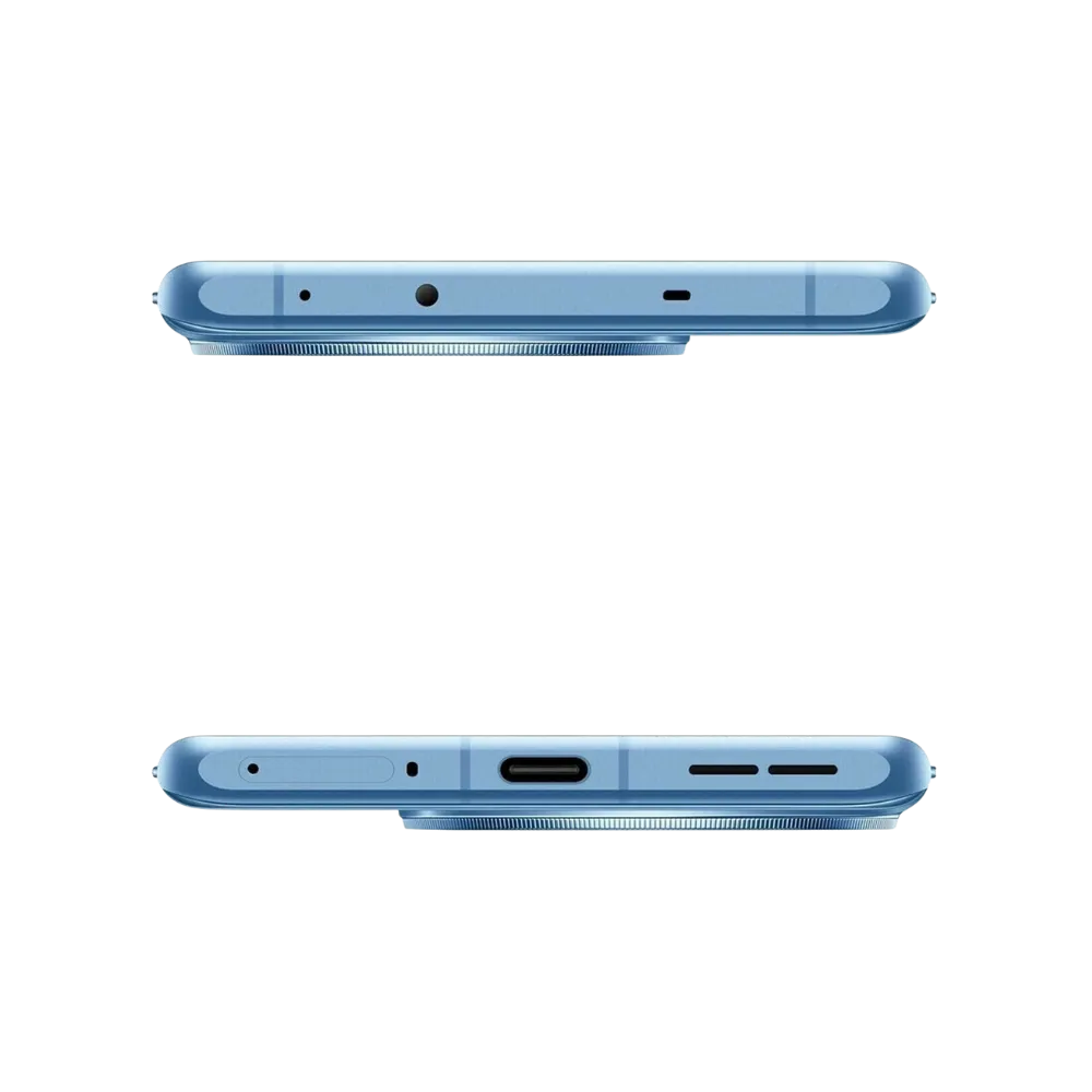 Réparation OnePlus 12R iTelier Lyon – smartphone présenté en vue du dessus et du dessous, connecteur USB-C, haut-parleur et micro visibles, optimisé pour réparation connecteur de charge, haut-parleur et diagnostic complet.
