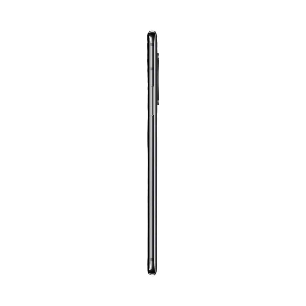 Réparation OnePlus 7 Pro iTelier Lyon – smartphone affiché de profil en position verticale, finesse et boutons latéraux visibles, adapté aux réparations bouton power, volume et remplacement connecteur de charge.